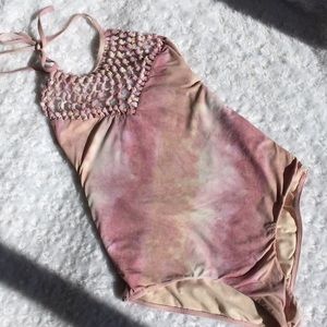 Billabong Knot Halter Pastel Onepiece Swimsuit